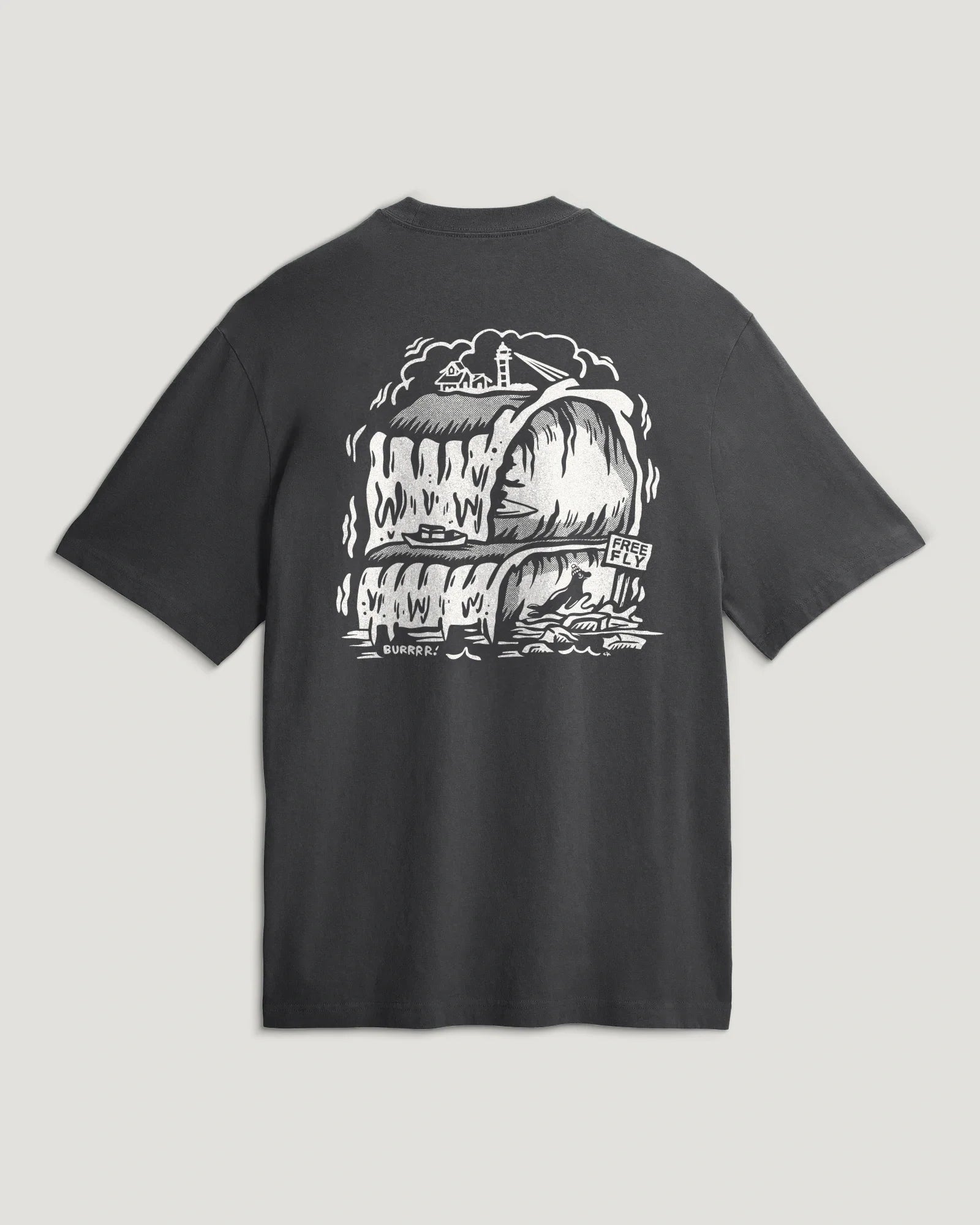 Cold Snap Relaxed Graphic Tee - Anthracite