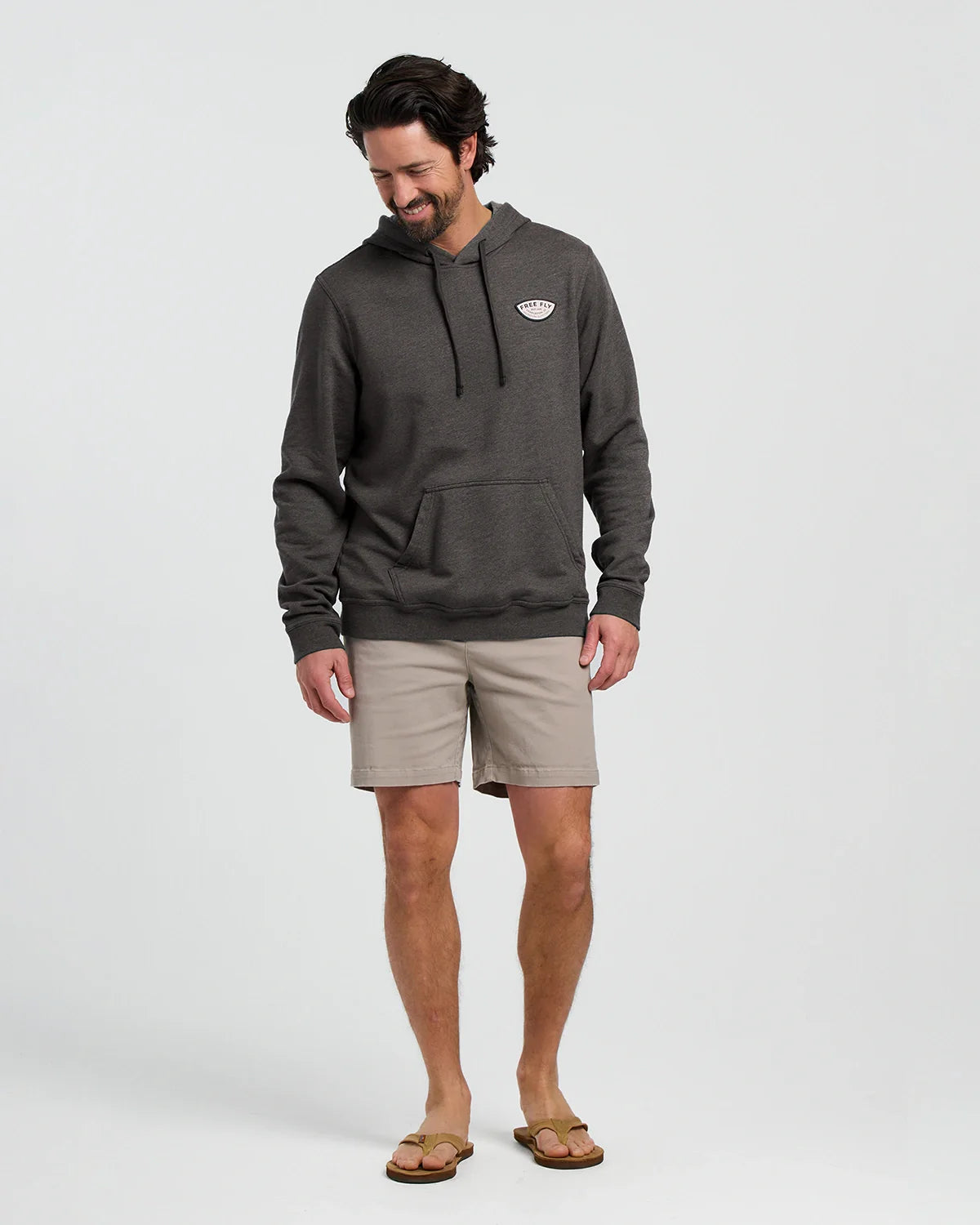 Vintage Outfitters Fleece Hoodie - Heather Black Sand