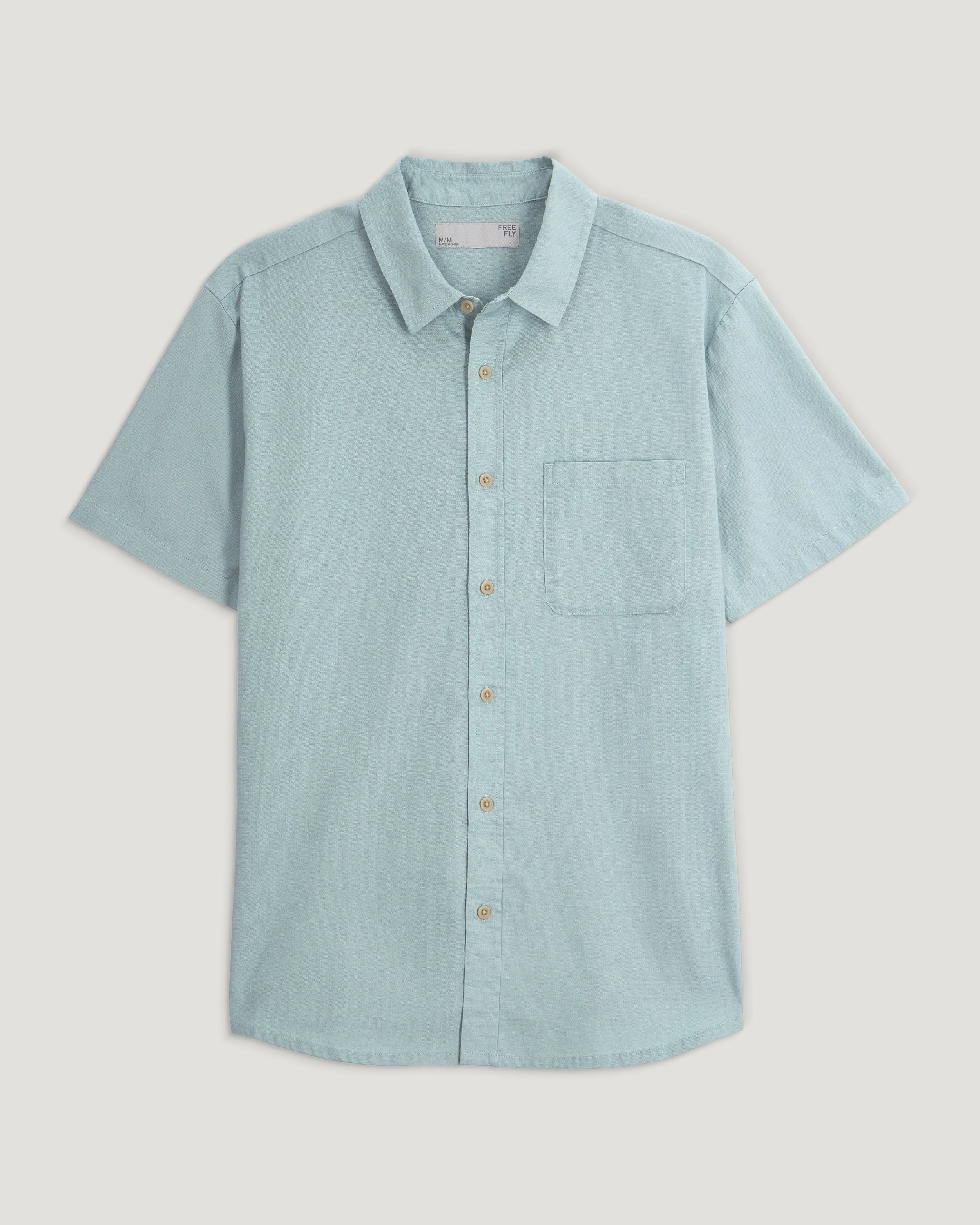 Men's Harbor Short Sleeve Shirt - Ocean Mist