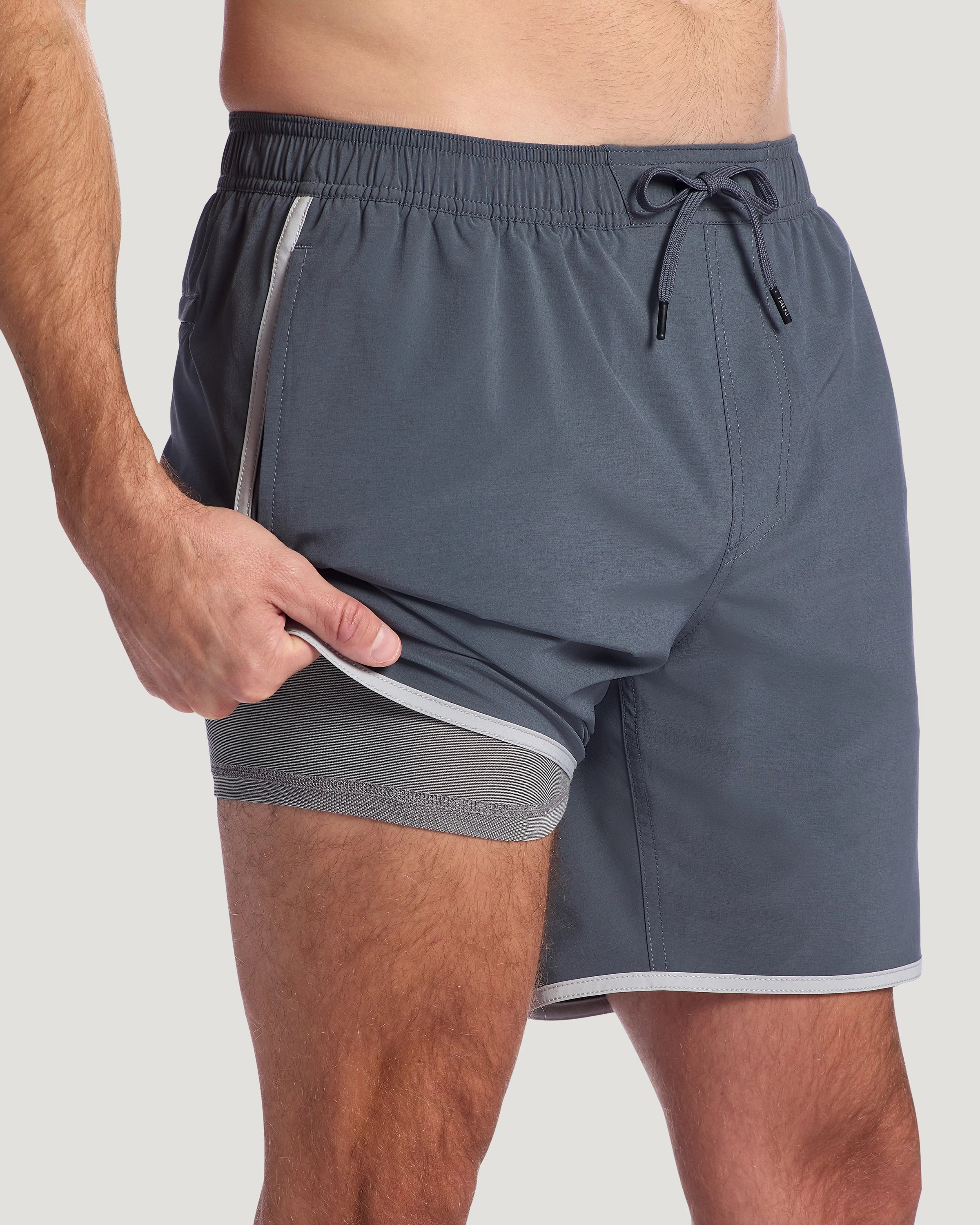 Men's Lined Downshore Trunk - Storm Cloud