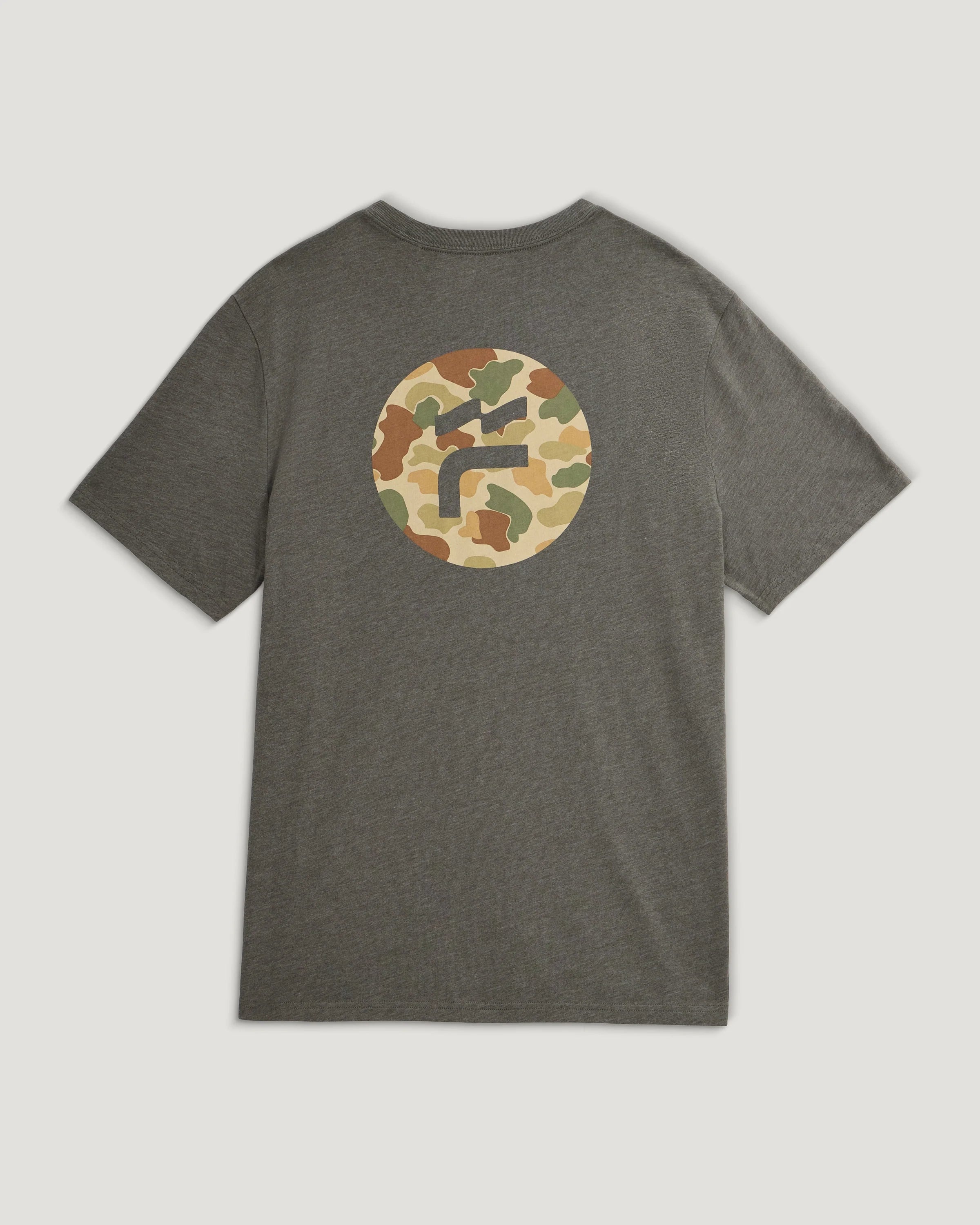 Brand Flag Tee - Heather Fatigue