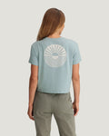 Women's Sun Ripple Tee - Ocean Mist