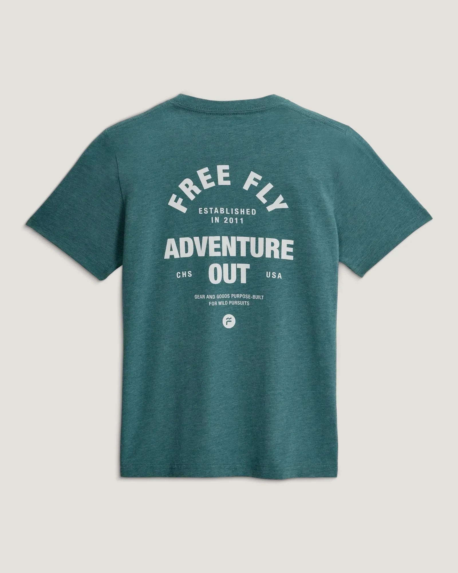 Youth Gear & Goods Tee - Heather Sea Pine