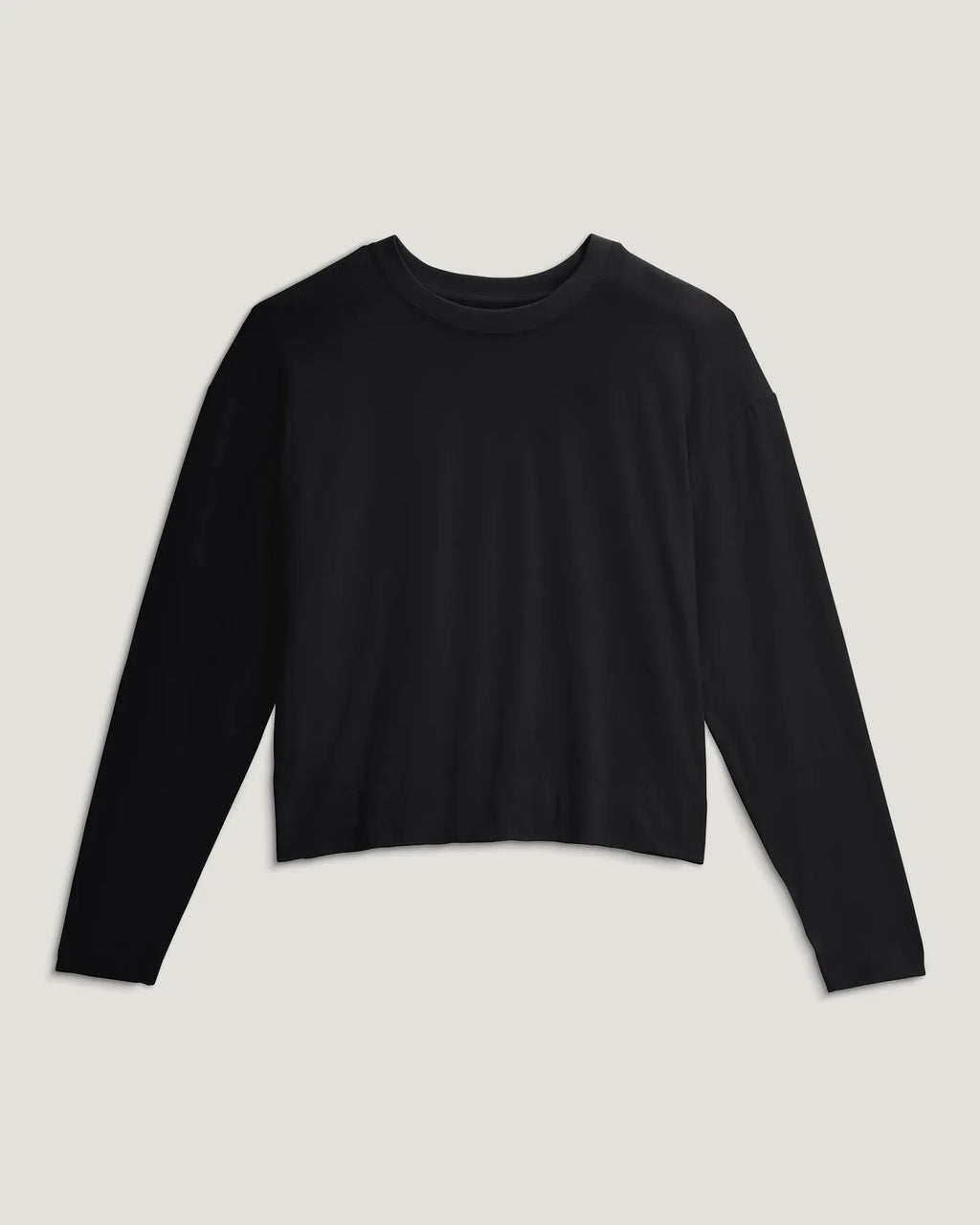Women's Bamboo Shade Crossover Long Sleeve - Black