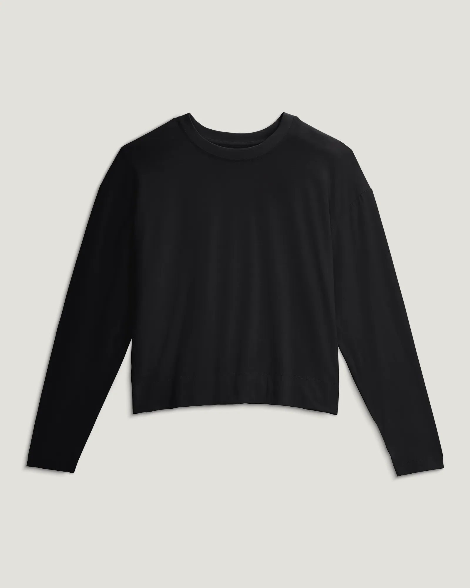 Women's Bamboo Shade Crossover Long Sleeve - Black
