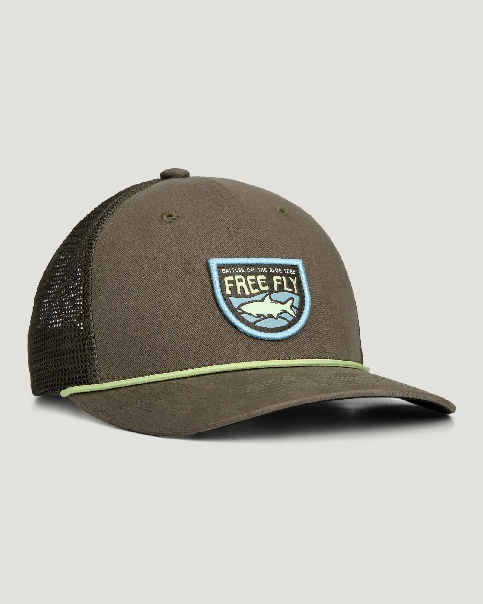 Youth Blue Edge Trucker Hat - Fatigue