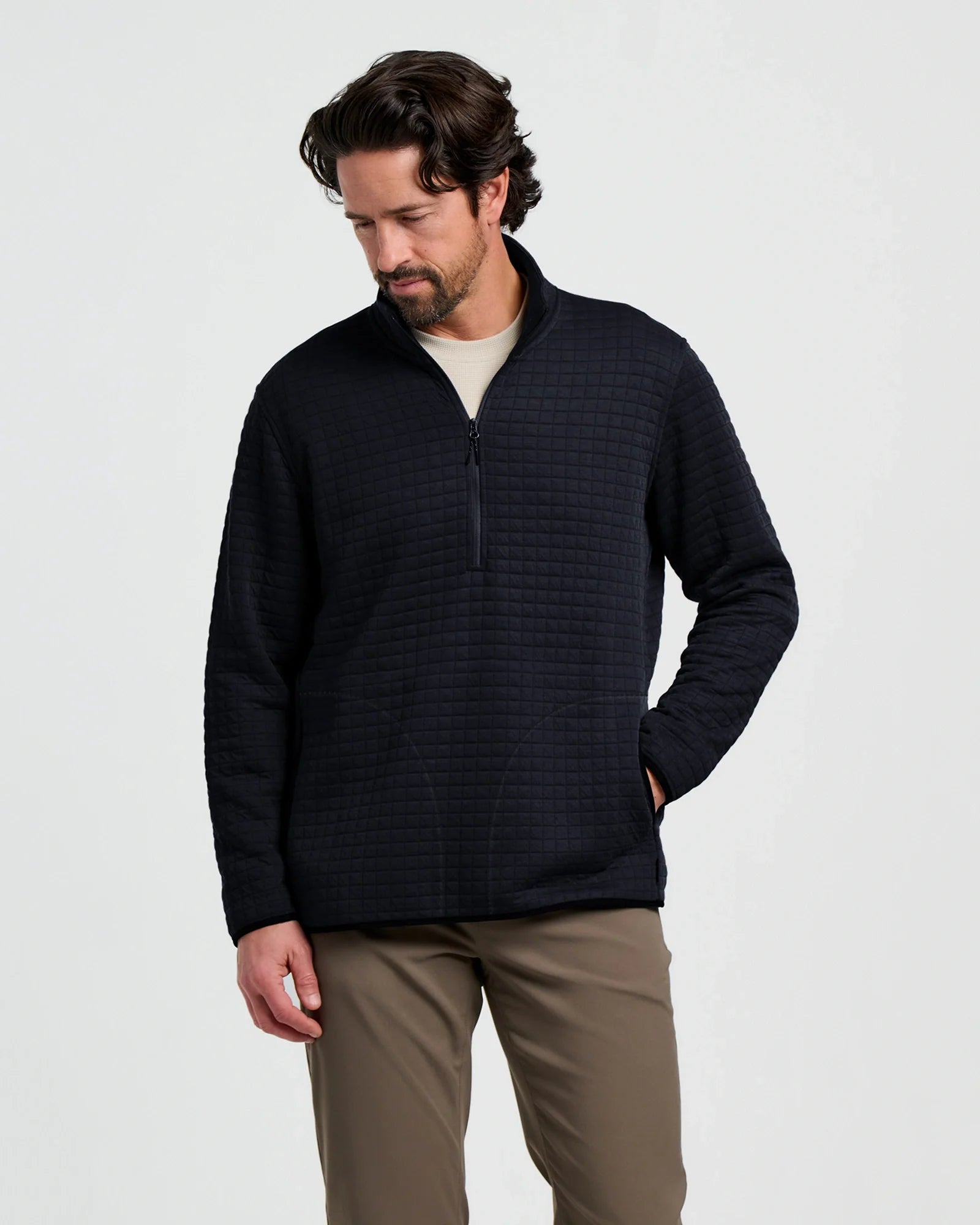 Men's Downvalley Quarter Zip - Black