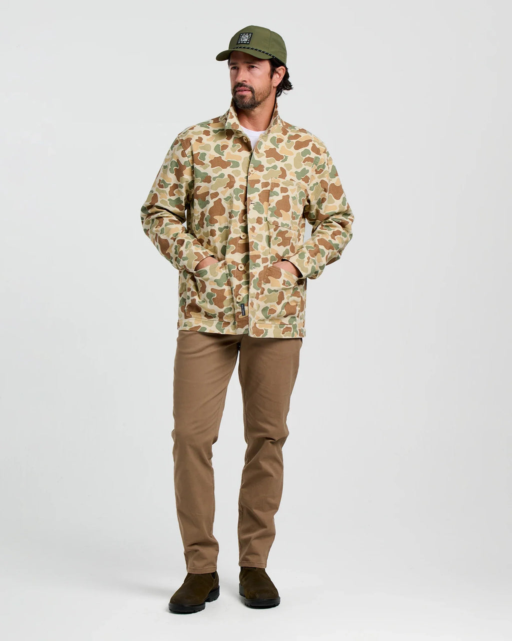 Men's Folly Twill Chore Coat - Vintage Camo