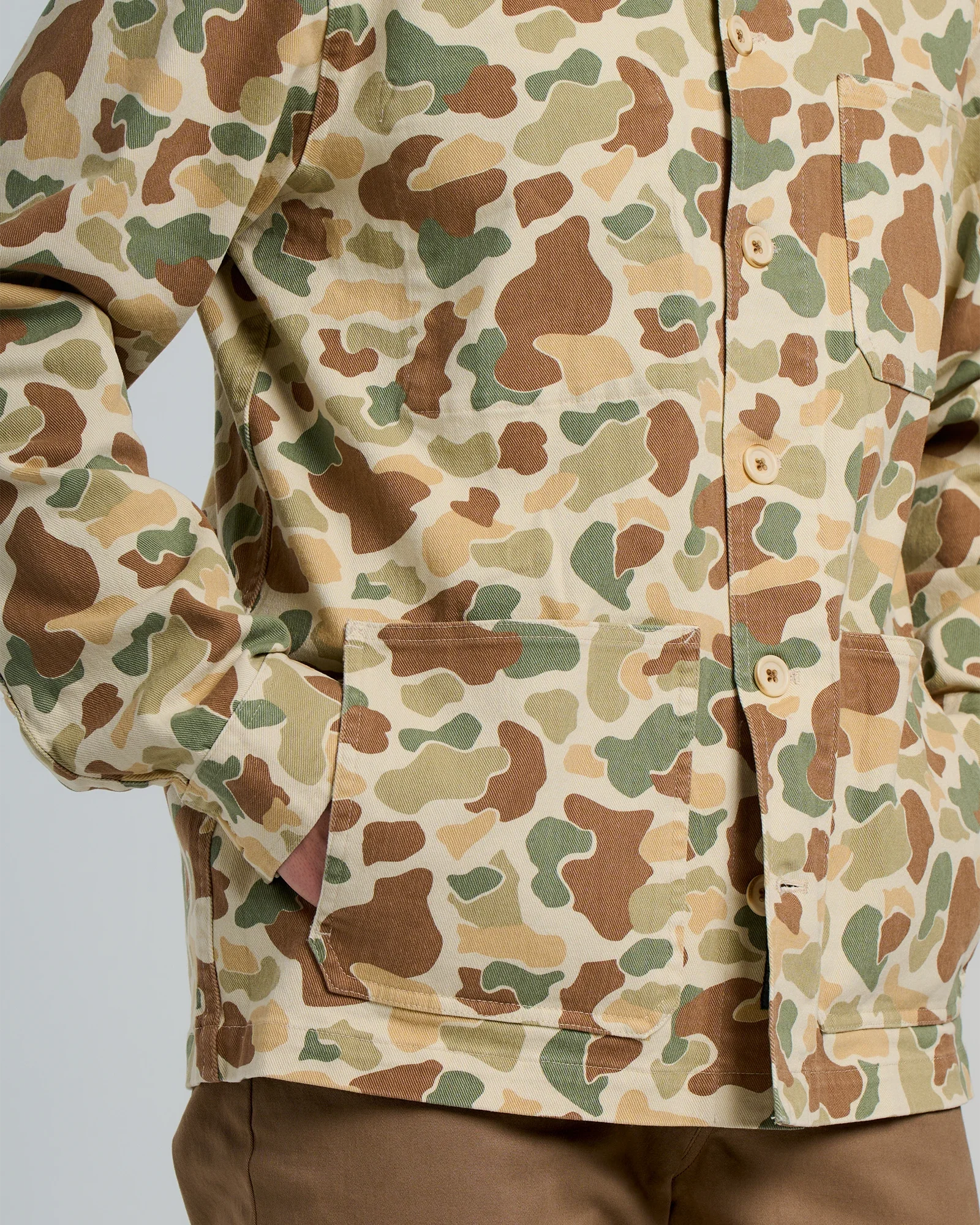 Men's Folly Twill Chore Coat - Vintage Camo