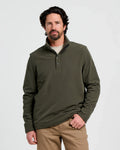 Men's Gridback Fleece Snap Pullover - Dark Forest