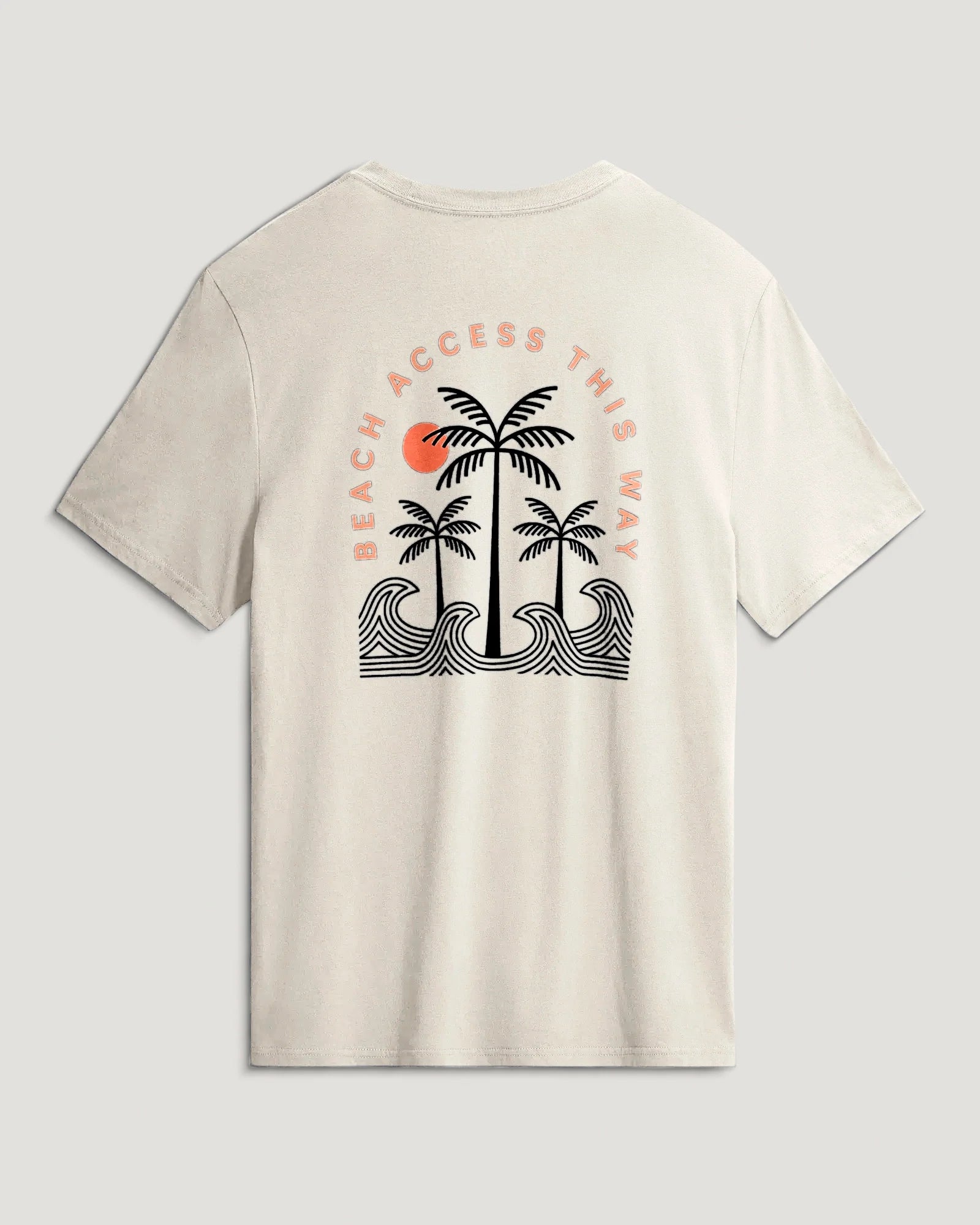 Beach Access Tee - Heather Sea Salt