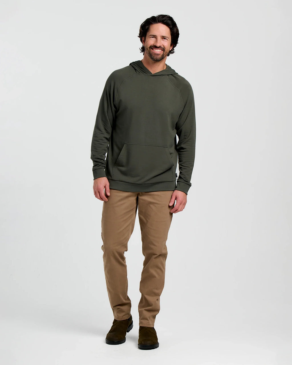 Men's Bamboo Lightweight Fleece Hoodie - Dark Forest