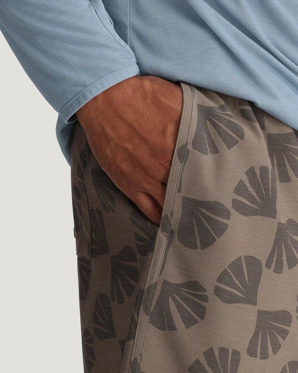 Men's Reverb Short Unlined – 7" - Sea Scallop Print Fossil