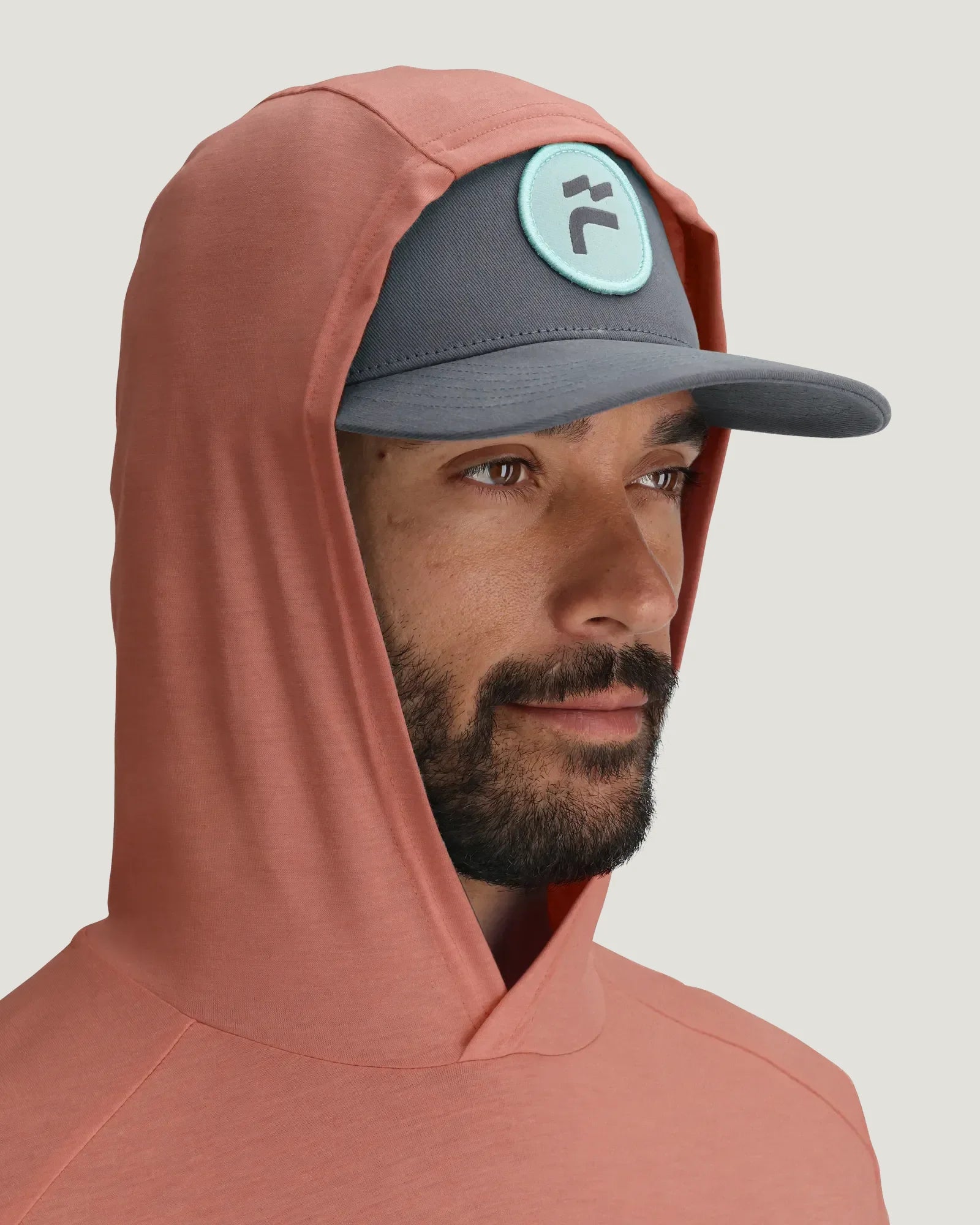 Men's Bamboo Shade Hoodie - Heather Red Clay
