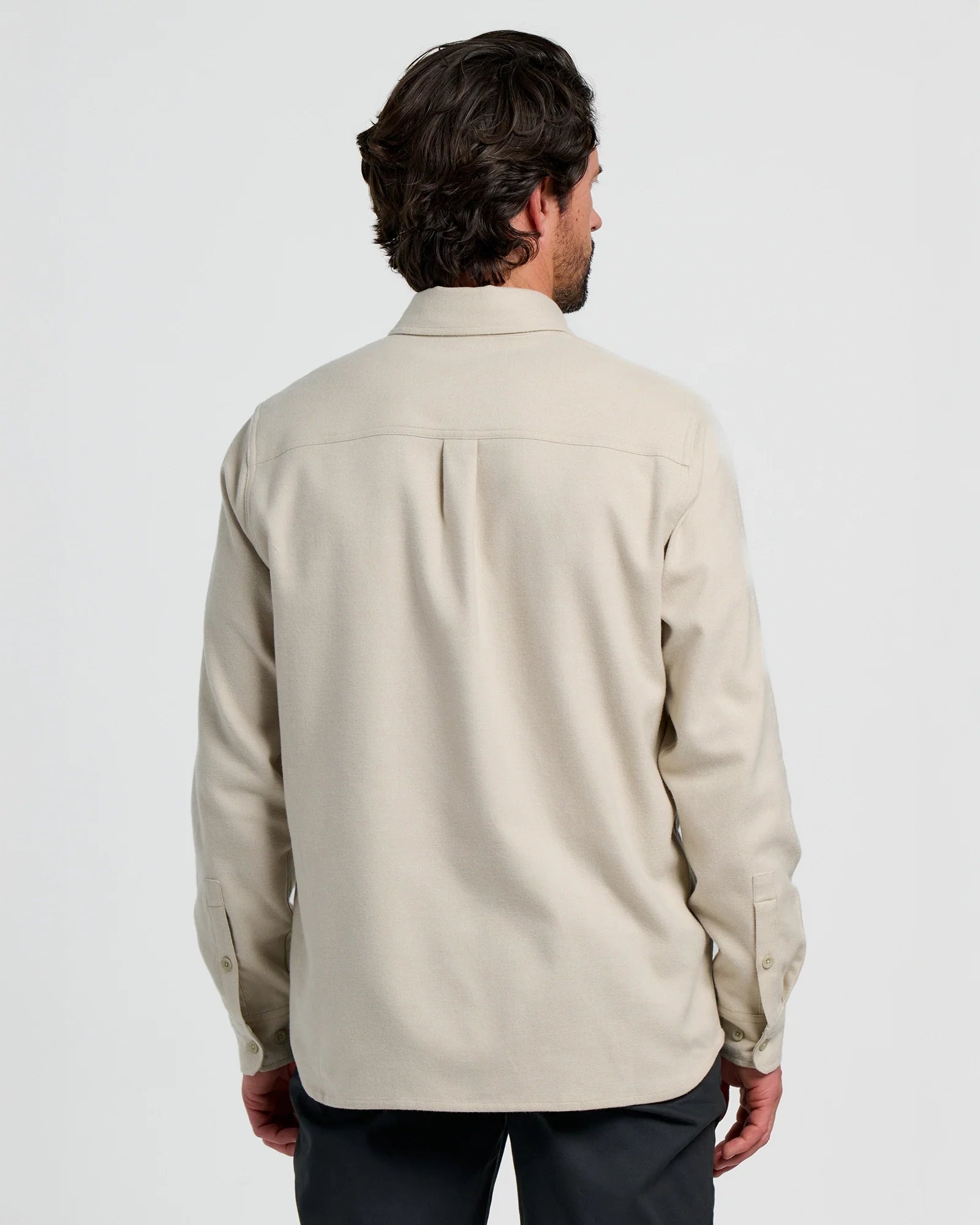 Men's Seawool Flannel Shirt - Sandstone