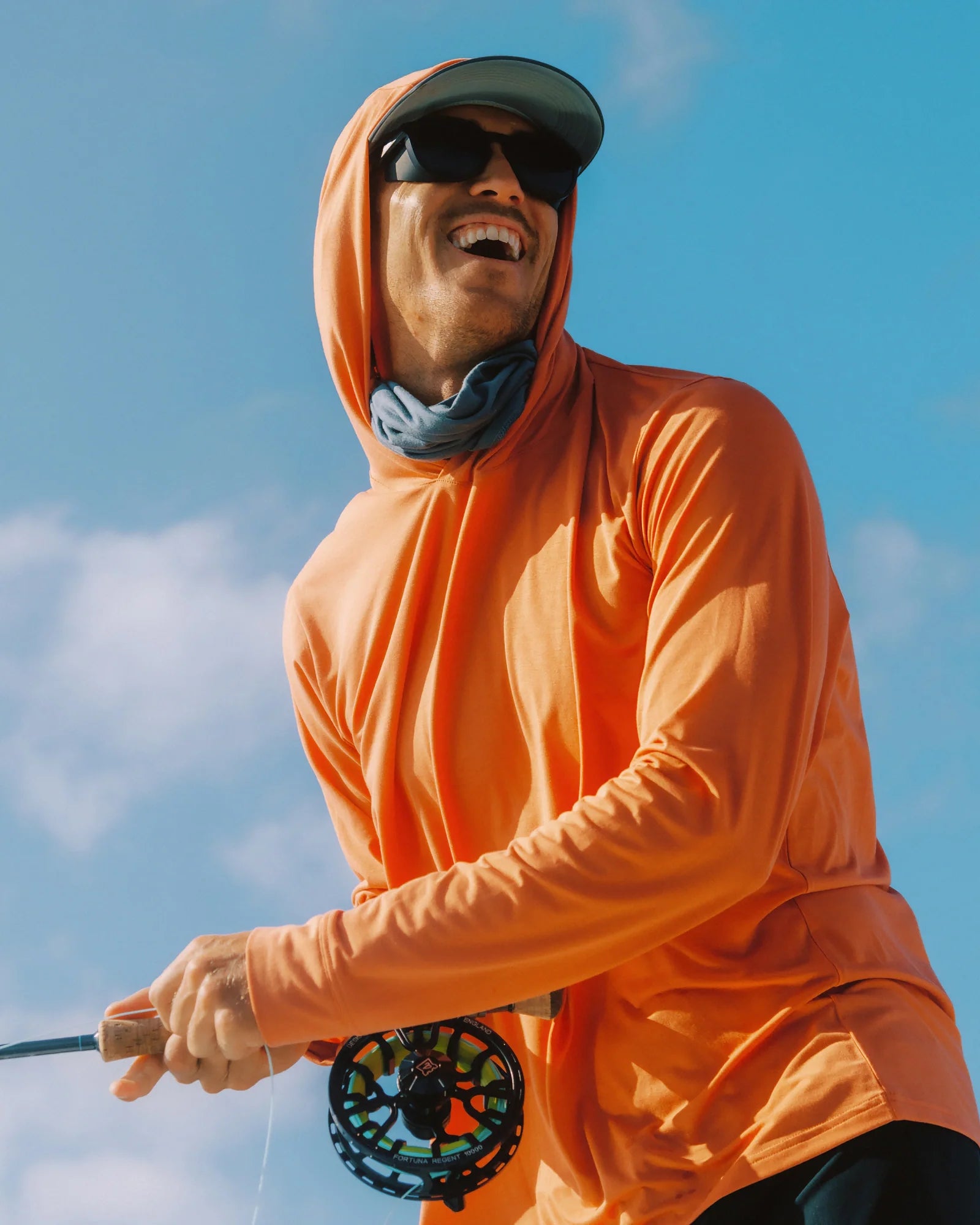 Men's Elevate Lightweight Hoodie - Bahama Blue