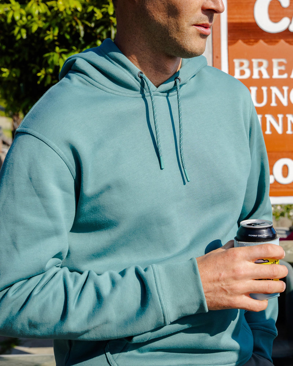 Men's Bamboo Northcoast Fleece Pullover Hoodie - Heather Grey