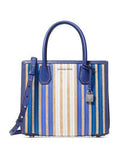 Michael Michael Kors Mercer Accordion Leather & Straw Tote