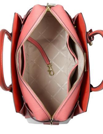 Michael Michael Kors Mercer Belted Tricolor Pebble Leather Satchel