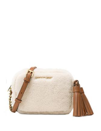 Michael Michael Kors Jet Set Travel Small Shearling Crossbody