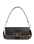 Coach Morgan Shoulder Bag In Blocked Signature Canvas
