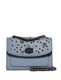 Coach Parker 18 Leather Shoulder Bag With Scattered Rivets