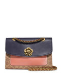 Coach Signature Colorblock Pocket Parker Shoulder Bag