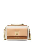 Michael Michael Kors Sylvia Tricolor Crossgrain Leather Double Zip Crossbody
