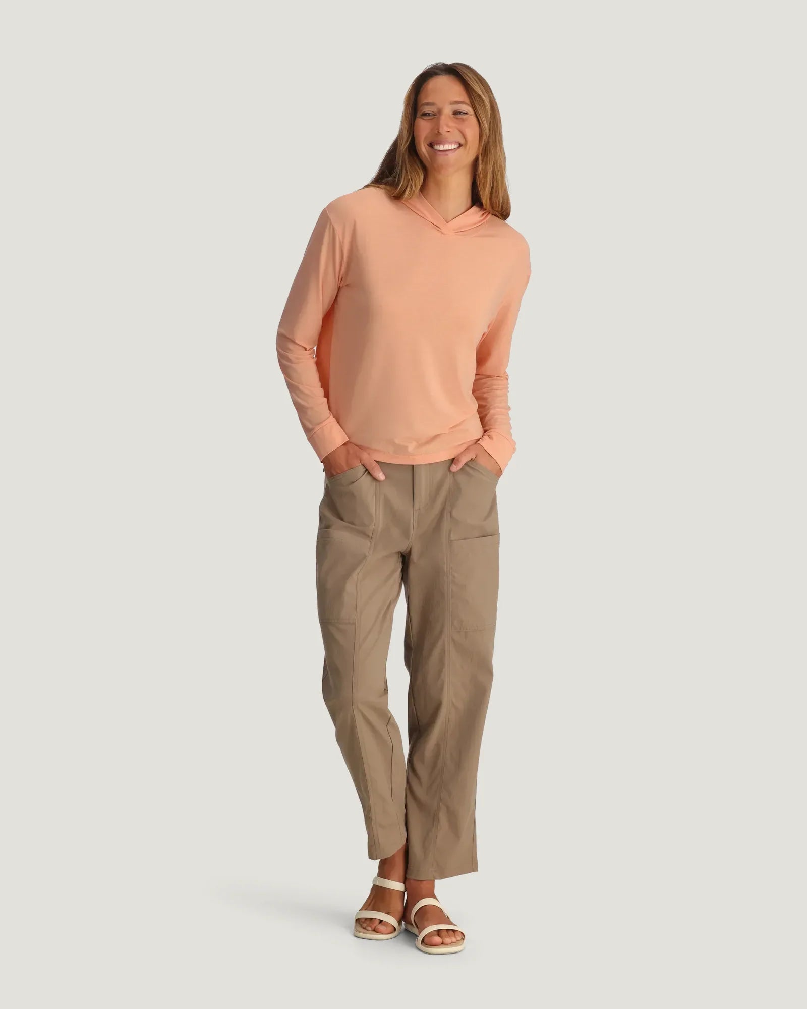 Women's Elevate Lightweight Hoodie - Light Coral