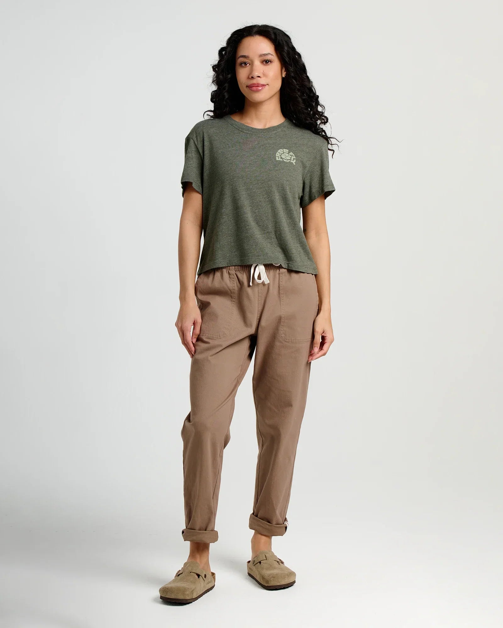 Women's Poppy Tee - Heather Dark Forest