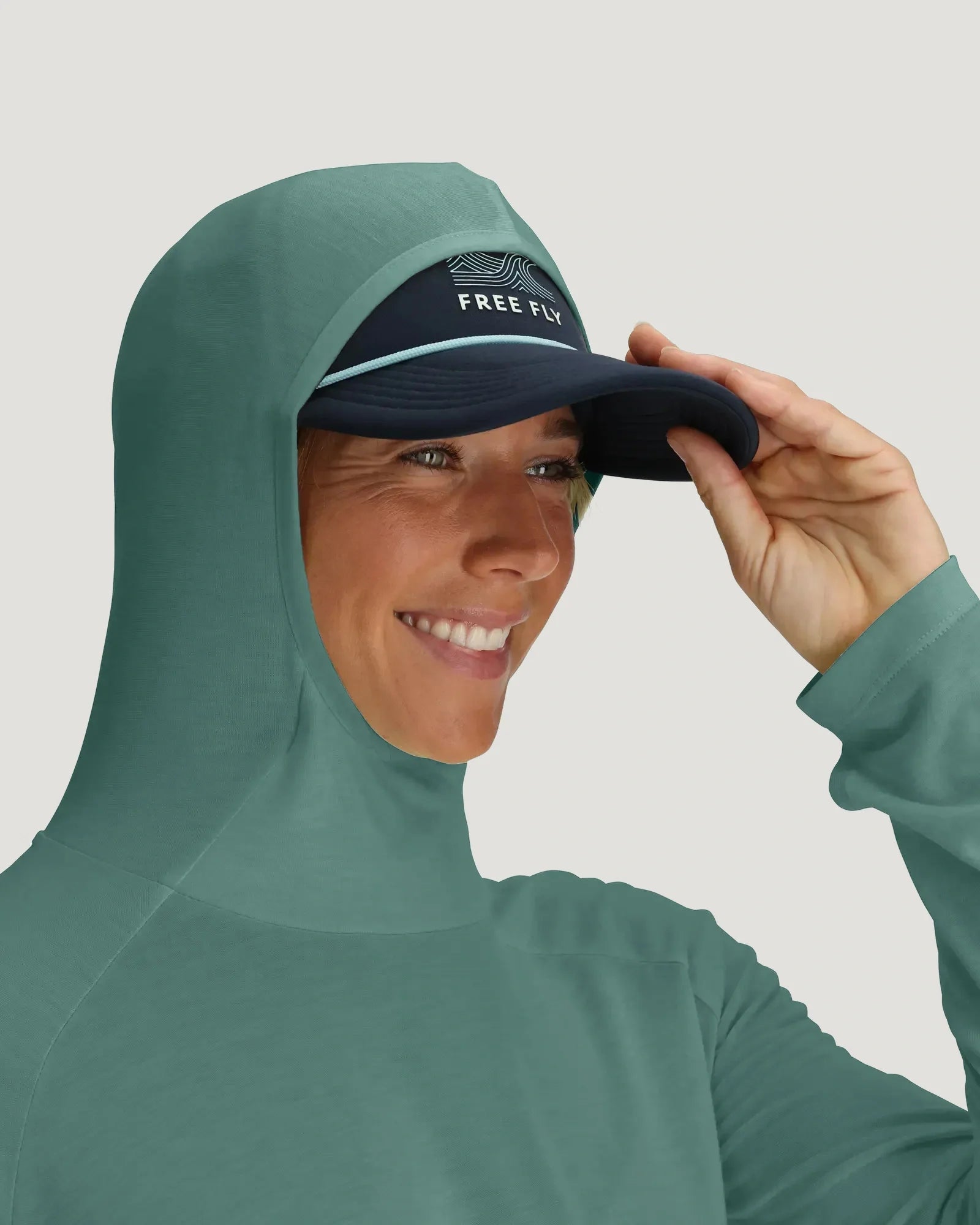 Women's Bamboo Lightweight Hoodie II - Sea Pine