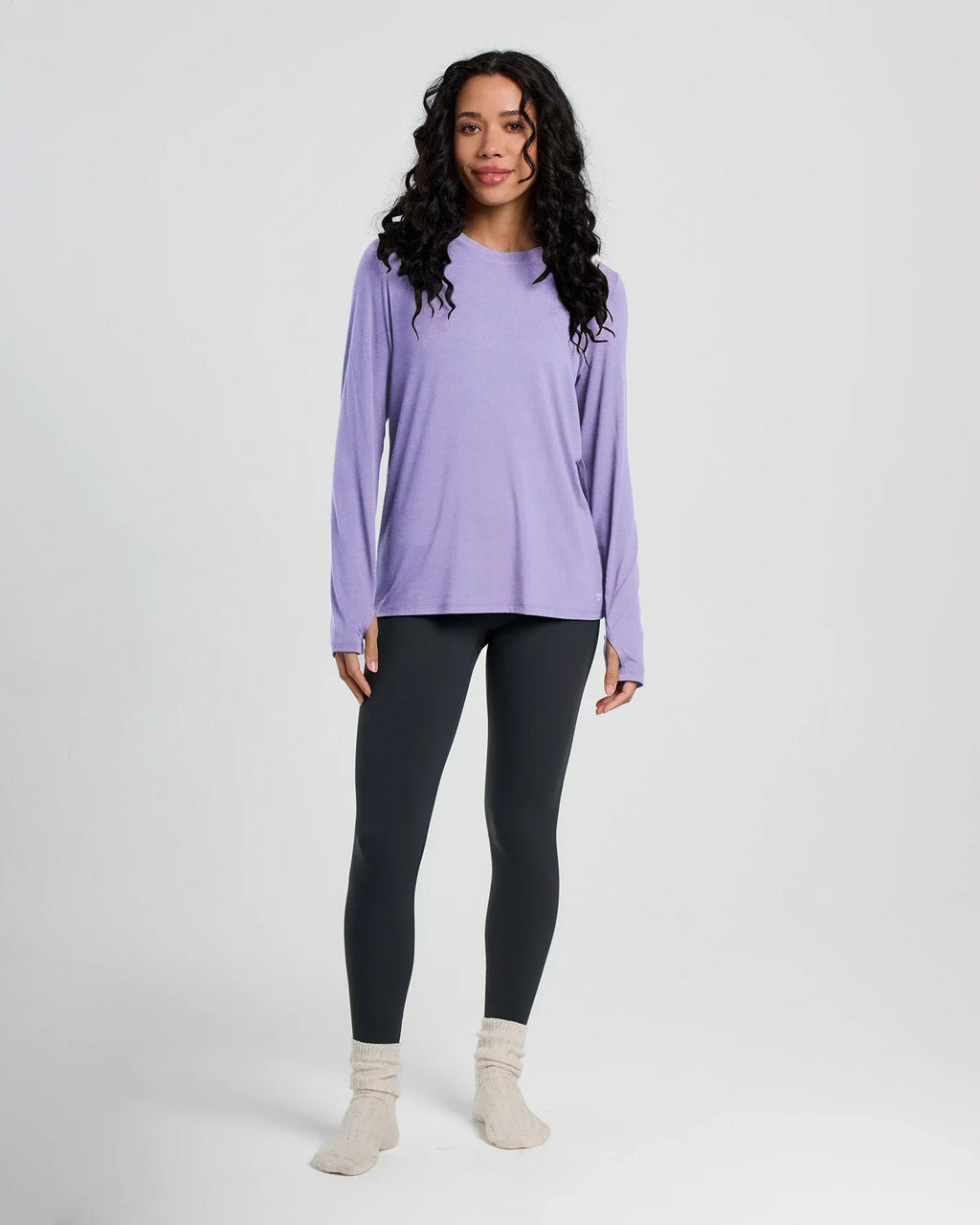 Women's Bamboo Shade Long Sleeve II - Bright Lavender