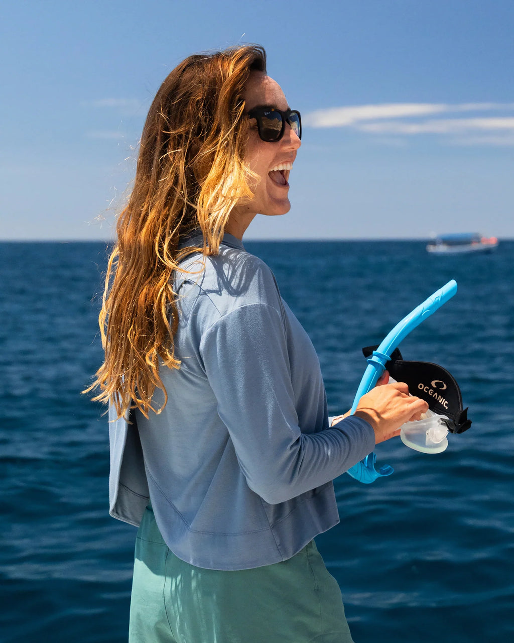 Women's Bamboo Shade Crossover Hoodie - Bright White
