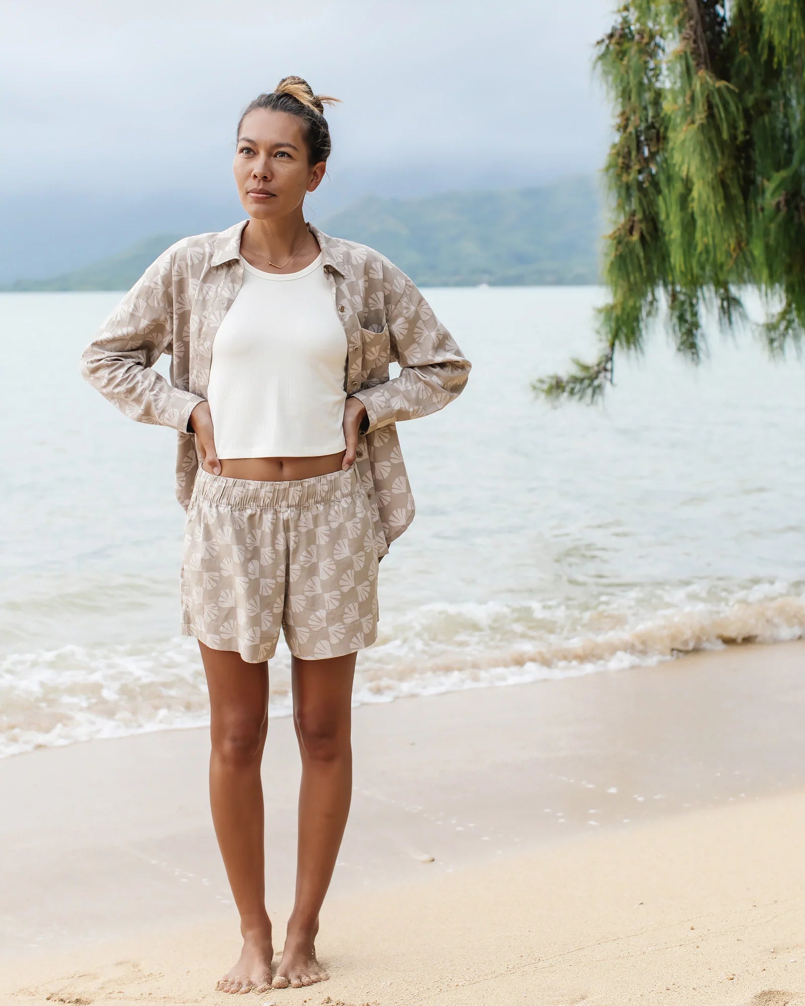 Women's Sullivan's Short - Nolia Floral Print Stone