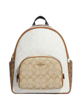 Coach Court Backpack In Blocked Signature Canvas