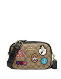 Coach Disney X Coach Jamie Camera Bag In Signature Canvas With Patches