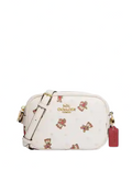 Coach Mini Jamie Camera Bag With Bear Snowflake Print