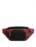 Coach Track Belt Bag With Tartan Plaid Print