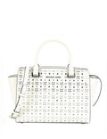 Michael Michael Kors Perforated Floral Medium Selma Satchel